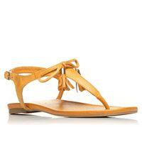 Moda in Pelle Oblige Yellow Flat Day Sandals