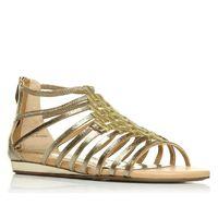 Moda in Pelle Oisin Champagne Flat Day Sandals