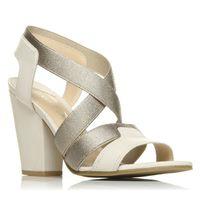 Moda in Pelle Larnaca Cream Heeled Day Sandals