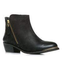 moda in pelle besty black casual short boots