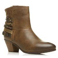 moda in pelle bronti tan casual short boots