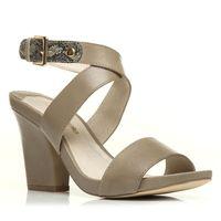 moda in pelle conrad taupe heeled day sandals