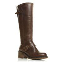 moda in pelle jemila brown casual long boots