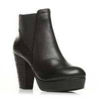 moda in pelle liliana black smart short boots