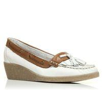 Moda in Pelle Genaveve White Casual Shoes