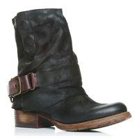 moda in pelle bethanie black casual short boots