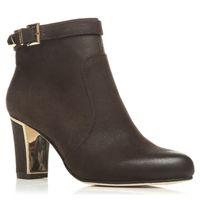 Moda in Pelle Lombard Brown Smart Short Boots