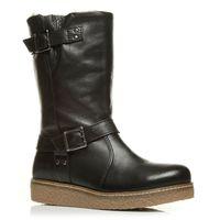 Moda in Pelle Elsy Black Casual Mid Calf Boots