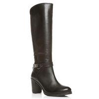 moda in pelle salou black smart long boots