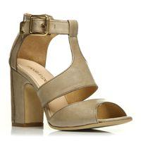 Moda in Pelle Llama Taupe Heeled Day Sandals