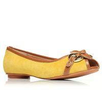 Moda in Pelle Franchesca Yellow Flat Day Shoes