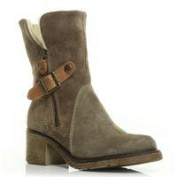 Moda in Pelle Carita Taupe Casual Mid Calf Boots