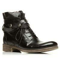 moda in pelle casten black casual short boots