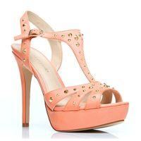 Moda in Pelle Solars Coral Heeled Glitz/Glam Sandals