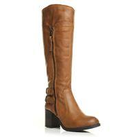 Moda in Pelle Idah Tan Casual Long Boots