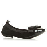 Moda in Pelle Epsom Black Flat Day Shoes