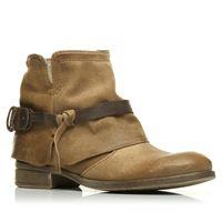 Moda in Pelle Bolivia Brown Casual Short Boots