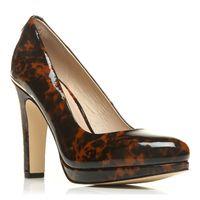 Moda in Pelle Casco Tortoise Shell Heeled Day Shoes