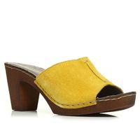 moda in pelle markham yellow heeled day sandals