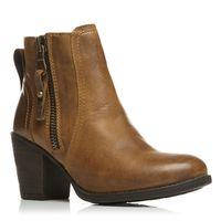 Moda in Pelle Chenders Tan Casual Short Boots