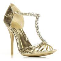 Moda in Pelle Iliana Gold Glitz/Glam Shoes