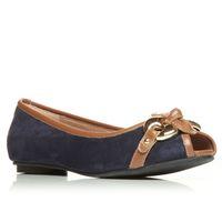 Moda in Pelle Franchesca Navy Flat Day Shoes