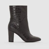 Mock Croc Ankle Boots