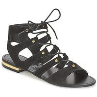 moony mood erline womens sandals in black