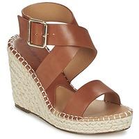 moony mood giale womens sandals in brown