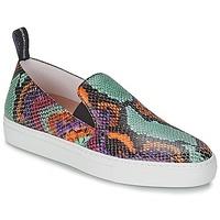 moschino cheap chic lucia womens slip ons shoes in multicolour