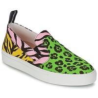 moschino cheap chic lidia womens slip ons shoes in multicolour