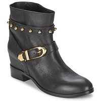 moschino cheap chic stud womens low ankle boots in black