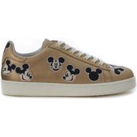 Moa - Master Of Arts MoA Mickey Mouse golden leather sneaker women\'s Shoes (Trainers) in gold