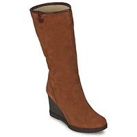 moda in pelle hacey womens high boots in brown