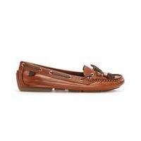 Moda In Pelle Tan Leather Moccasin