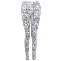 MONO SNAKE JACQUARD JEGGING