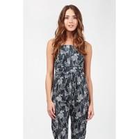 MONO ABSTRACT STRAPLESS JUMPSUIT