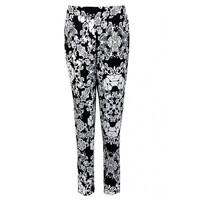 mono floral jersey trouser