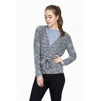 MONO KNITTED TIE FRONT JACKET