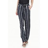 MONO STRIPE TIE WAIST SOFT TROUSER