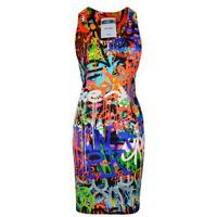 MOSCHINO Graffiti Print Dress