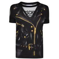 MOSCHINO Leather Jacket T Shirt