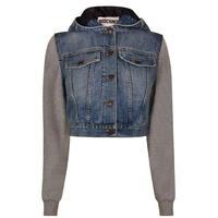 MOSCHINO Cropped Denim Jacket