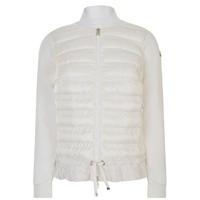 MONCLER Ruffle Hem Quilted Sweatshirt