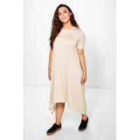 Moira Hanky Hem Swing Dress - stone