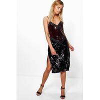 mol chevron two tone sequin dress multi