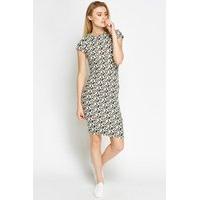 Mono Jacquard Bodycon Dress