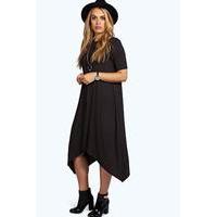 Moira Hanky Hem Swing Dress - black