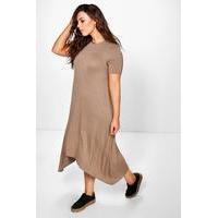 Moira Hanky Hem Swing Dress - mocha