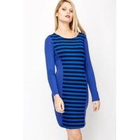 Mono Stripe Long Sleeve Dress